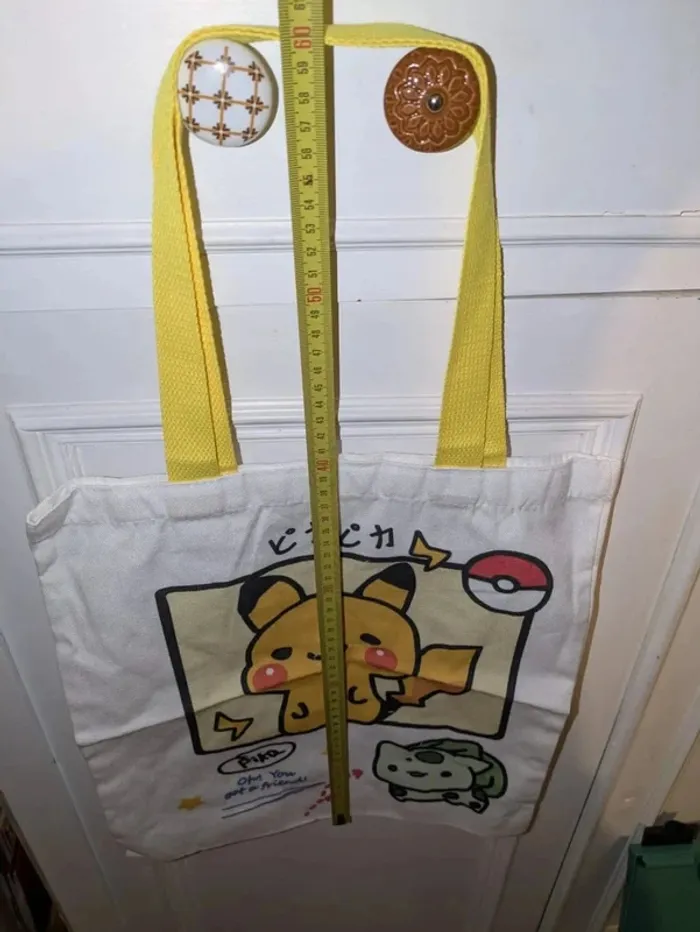 Tote bag Pikachu Pokémon NEUF sac cabas pratique mode geek tendance - photo numéro 2