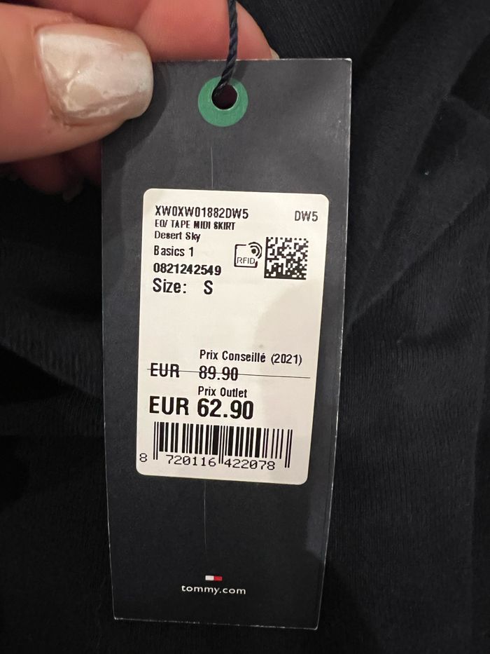 Jupe tommy bleu marine - photo numéro 6