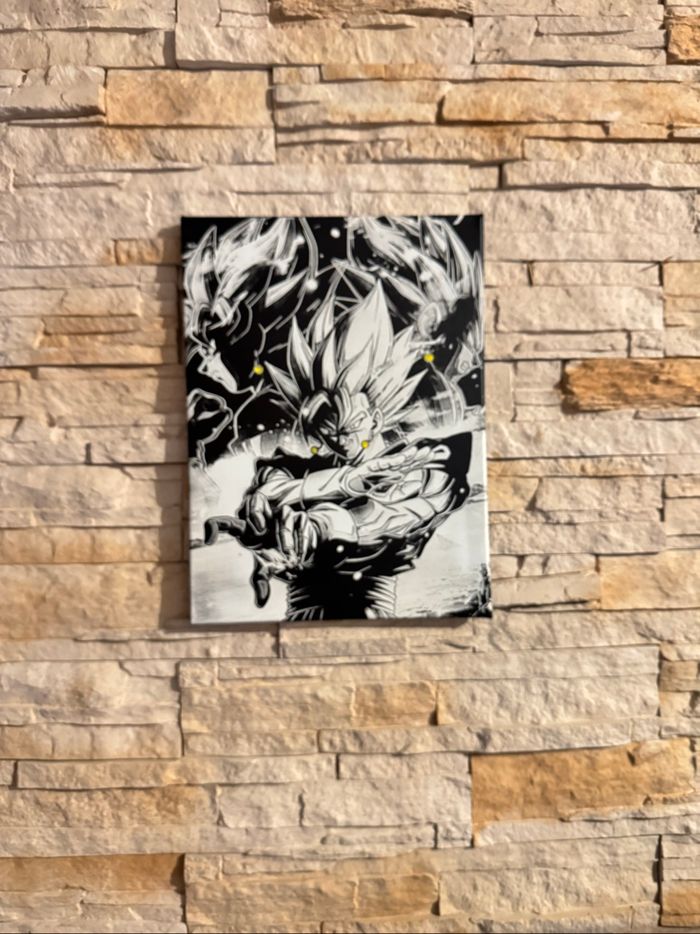 Tableau Vegetto fusion Dragon Ball en toile 30x40cm - photo numéro 4