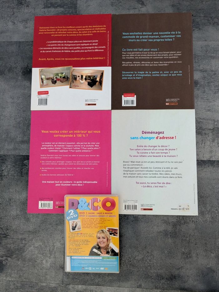 Lot de 6 livres + 1 double DVD décoration d'intérieur - photo numéro 2