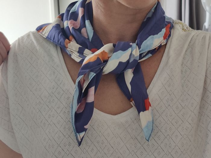 Foulard coloré My little box + sachet tissu assortit