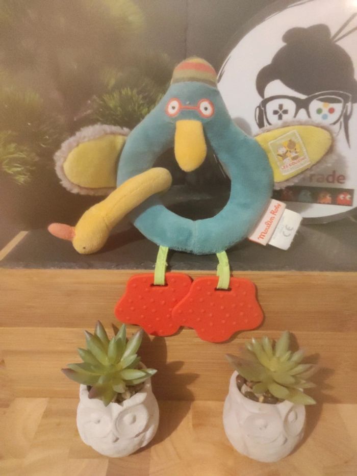 Doudou Hochet Canard Les Cousins Du Moulin Moulin Roty #geektradedoudou