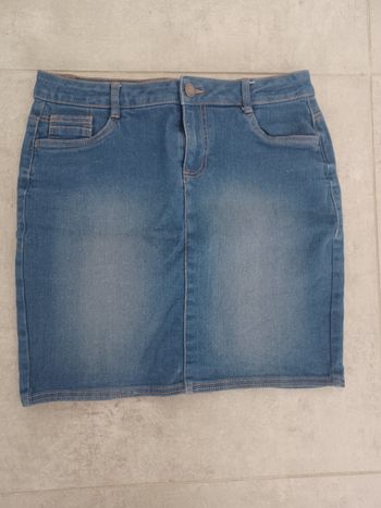 Jupe en jean bleu