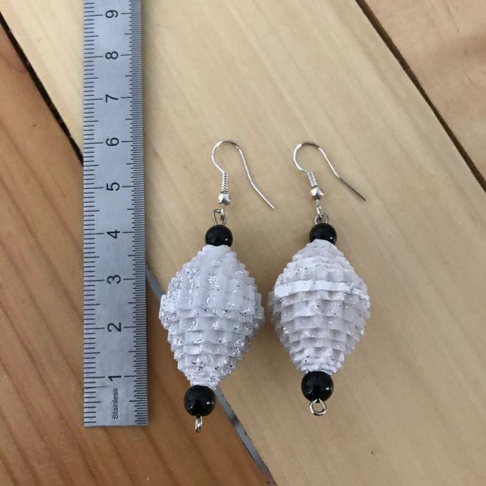 Lot collier + boucles d’oreilles pailletées - photo numéro 2