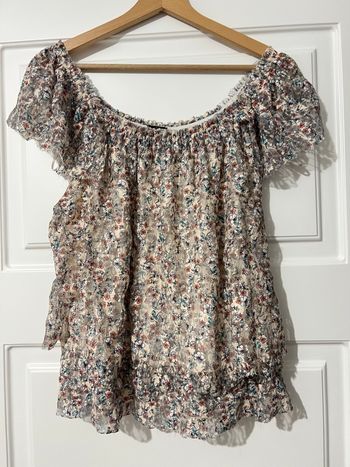 Top volants Pimkie taille L fleurie 