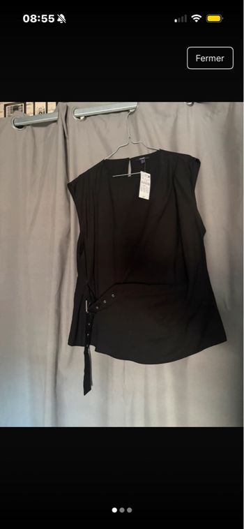 Chemisier cintré avec ceinture 