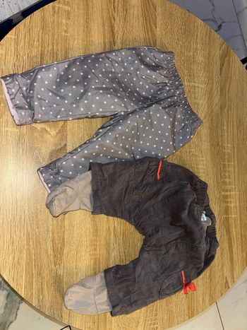 Lot de 2 pantalons bébé taille 3 mois excellent état