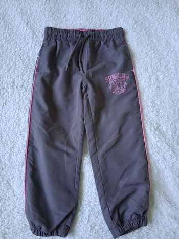 Pantalon de jogging fille taupe et rose 3-4 ans 