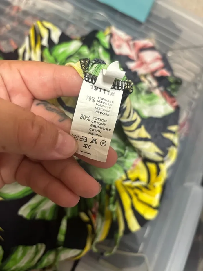 Robe été imprimée feuillage - fluide & colorée - taille S - photo numéro 4