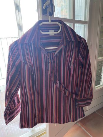 Chemise bariolée camaïeu