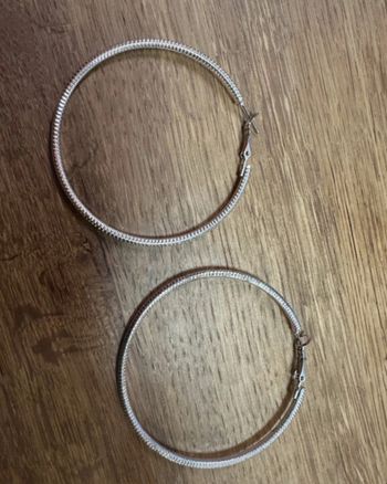 Boucle d’oreilles créole argent