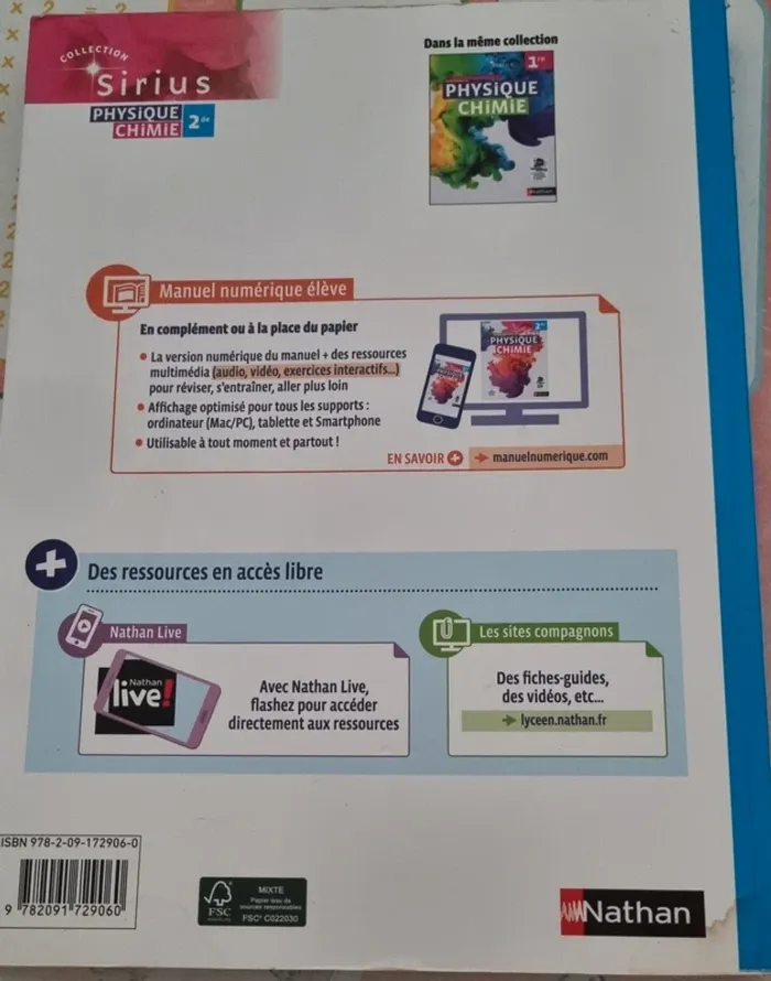 Physique chimie nouveau programme 2019 2de seconde - photo numéro 4