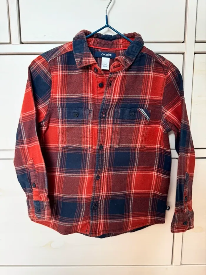Chemise à carreau || Okaïdi || 3 ans