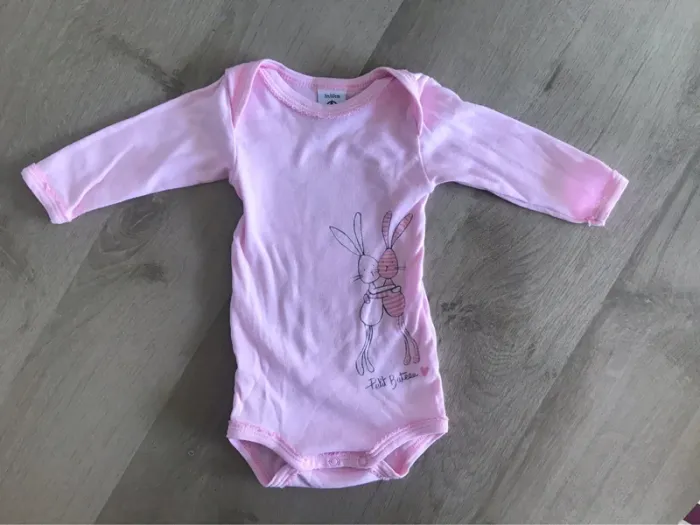 Lot de 2 bodies manches longues Petit Bateau 3 mois - photo numéro 3