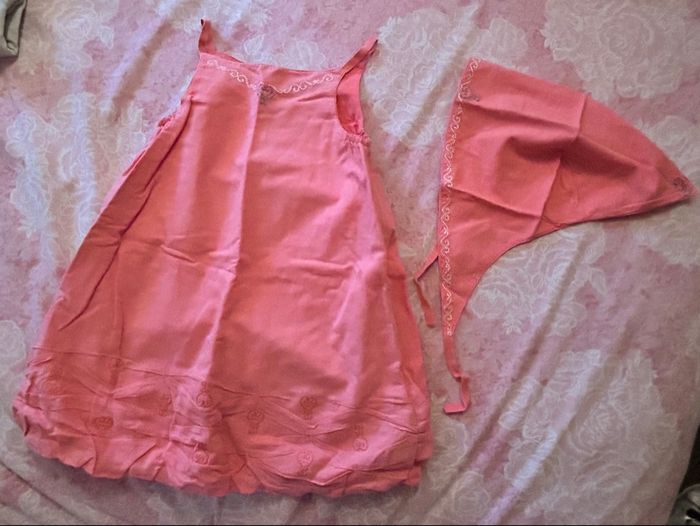 Robe été mi longue petite fille