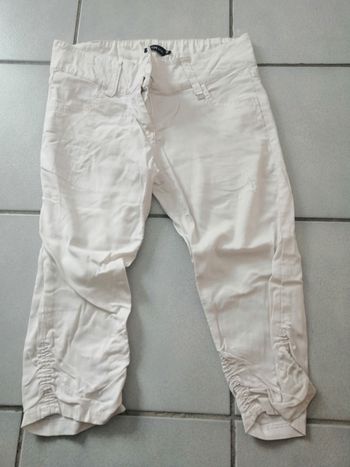 Pantacourt blanc