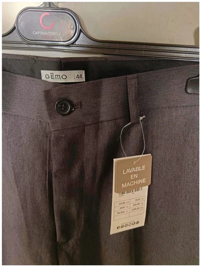 C1 Pantalon gris gemo 44 - photo numéro 3