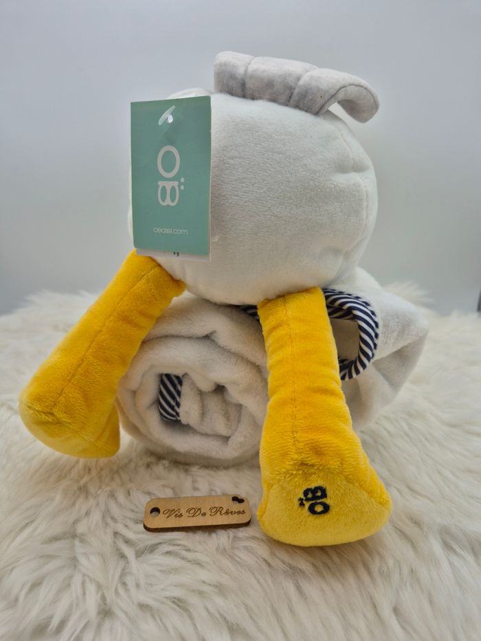 Doudou peluche et plaid Goéland Mouette Obaïbi - photo numéro 5