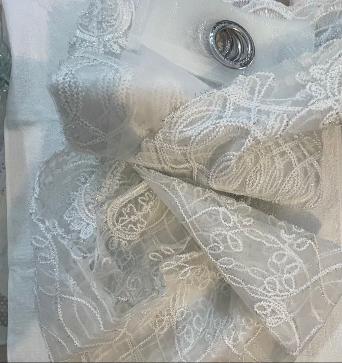 Rideaux voilages brodées - photo numéro 6