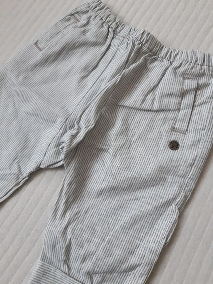 Pantalon rayé Kitchoun 6 mois - photo numéro 2