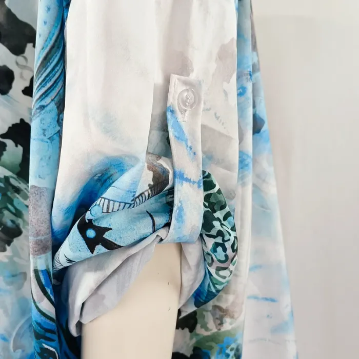 Long chemisier oversized Mickey Fantaisie - Made in Italy - S estimé A1189 - photo numéro 7