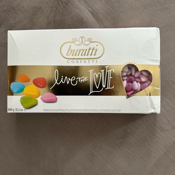 Dragées chocolat mini cœur 5 couleurs