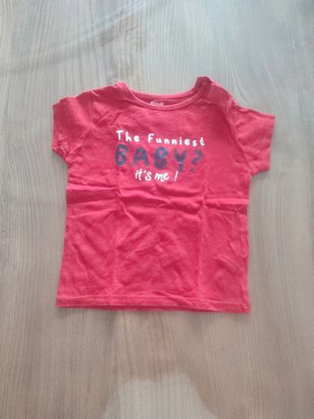 T-shirt manches courtes garçon 18 mois