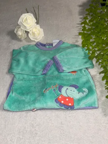 Très beau pyjama épais 1 pièce à longue manche bébé fille