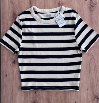 T-shirt rayé coton femme taille S / 36 marque kiabi