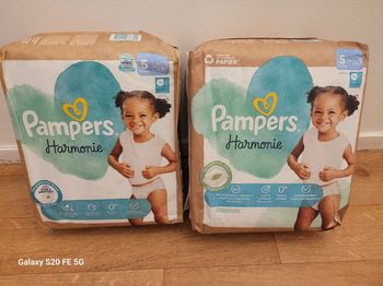2 paquets pampers harmonie taille 5