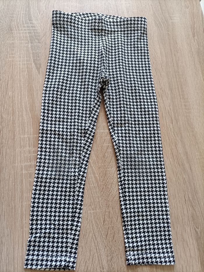 Legging noir et blanc - 4 ans fille