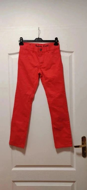 Neuf jean slim rouge corail Tape à l'oeil 12 ans