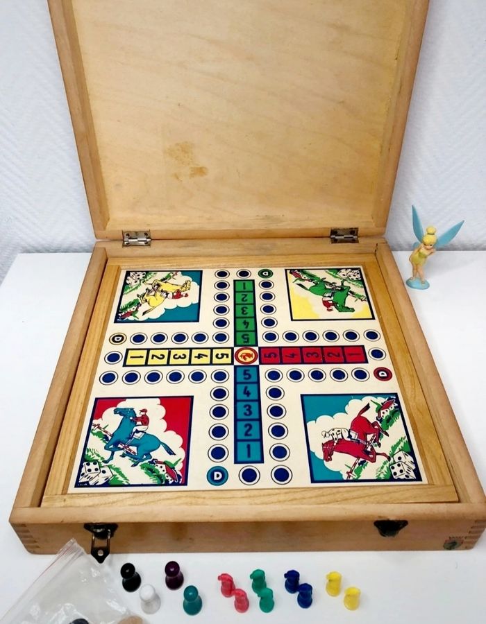 Malle de jeux multijeux en bois - photo numéro 5
