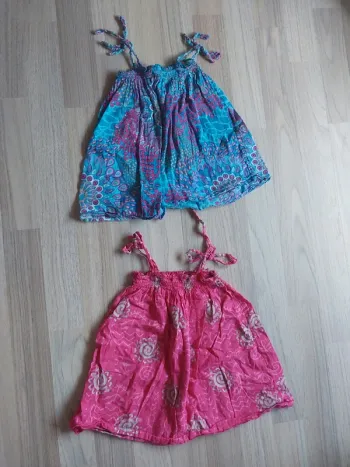 Lot 2 robes d'été 3/6mois
