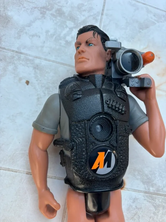 👿 Figurine Action Man Camera Année 1998 Hasbro Hauteur 30 Cm - photo numéro 2