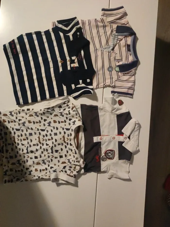 Lot polo t shirt 12 mois 1 an