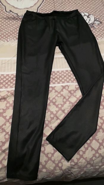 #legging femme noir enduit