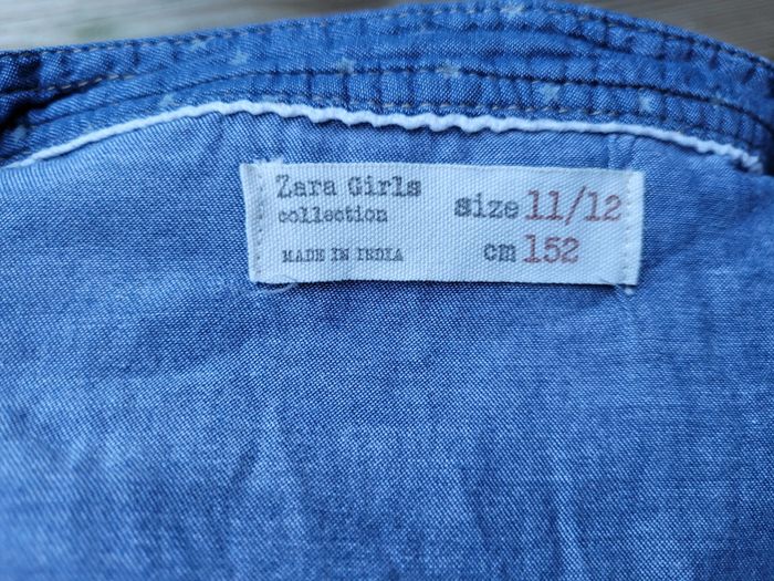 Jolie chemise style jeans à petites étoiles bleue ciel 🌟, 11/12 ans, Zara Girls - photo numéro 5