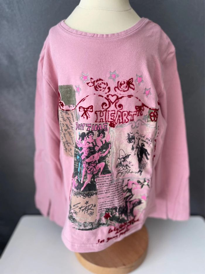 Sweat rose manche longue