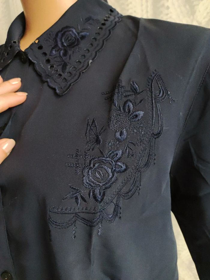 Chemisier brodé vintage - photo numéro 2