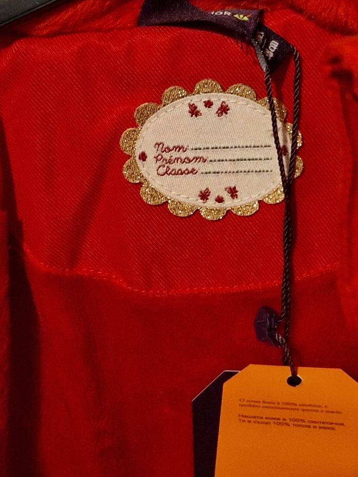 Doudoune tissu rouge sergent major neuve 2ans - photo numéro 7