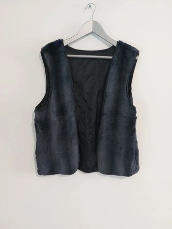 Gilet effet fausse fourrure