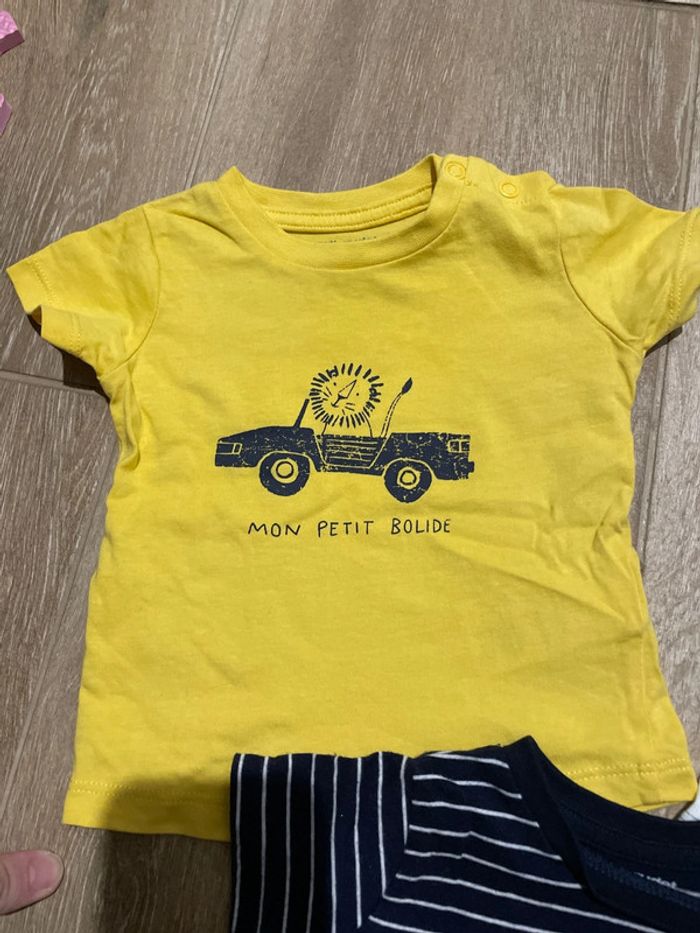 3 t-shirt verbaudet lion 6 mois - photo numéro 4