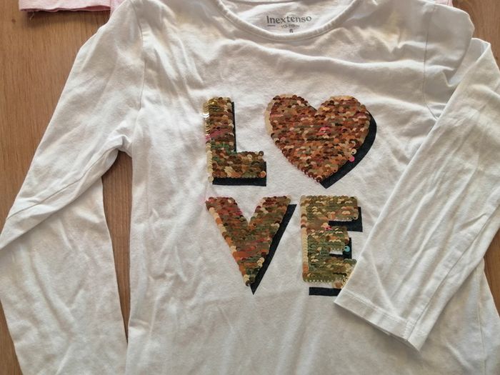 Lot t shirts fille manches longues 6ans - photo numéro 4