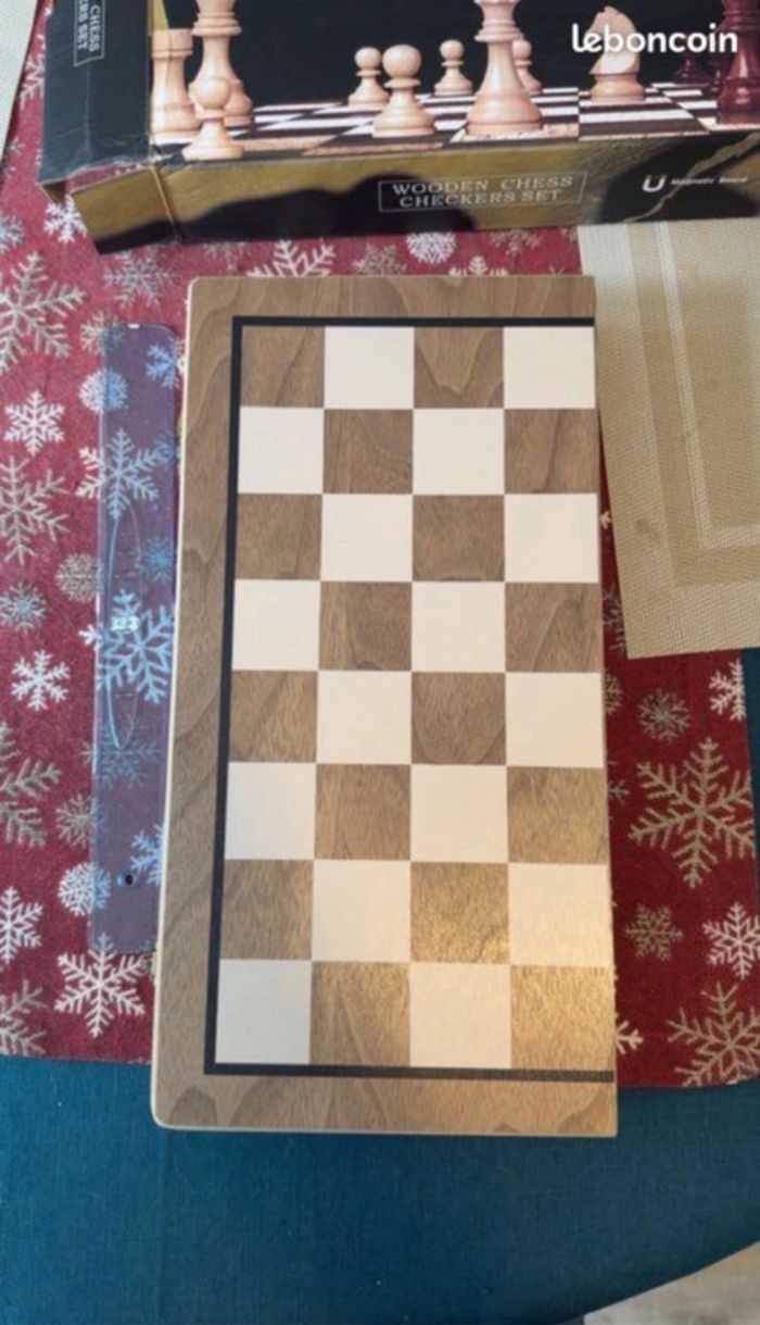 Jeu d'échecs magnétique en bois - Premium 39 × 39 ст - photo numéro 5