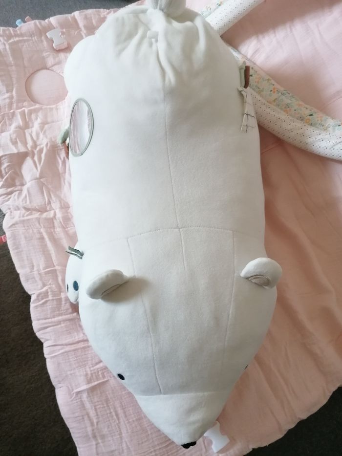 Lot de jeux d'éveil 1er âge, tapis d'éveil et ours polaire blanc vert baudet - photo numéro 2