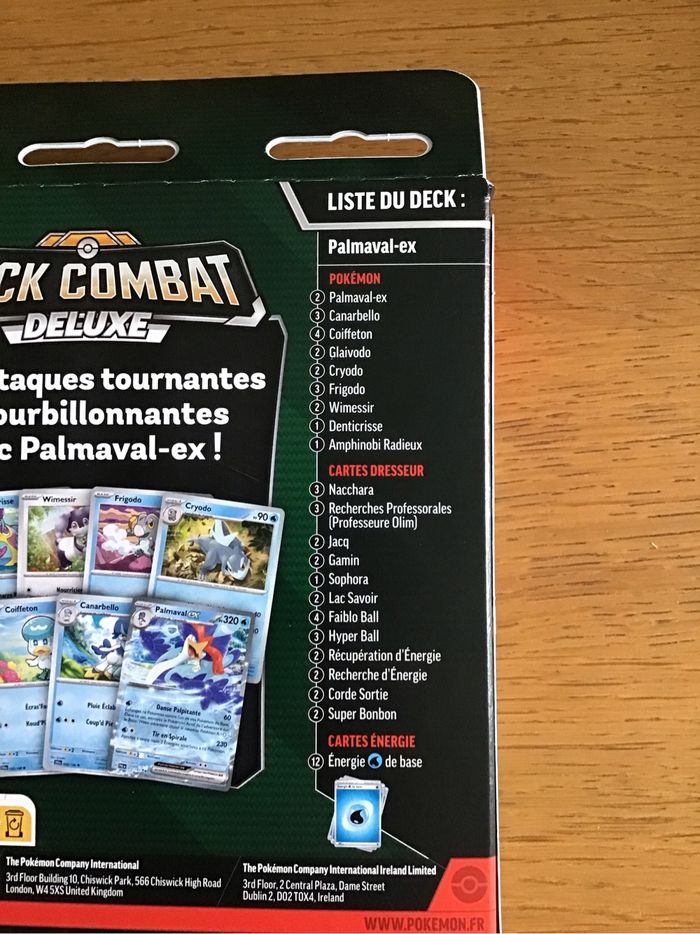 Cartes Pokémon deck combat Deluxe palmaval ex amphinobi radieux neuf - photo numéro 4