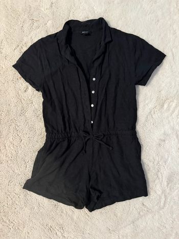 Combishort lin noire taille 36