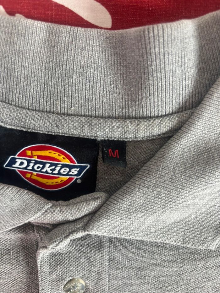 Polo Dickies taille S/M gris logo brodé blanc «sna » - photo numéro 3