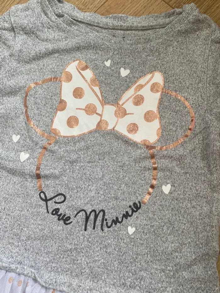 Petit pull tunique fin et léger Minnie Disney - photo numéro 2